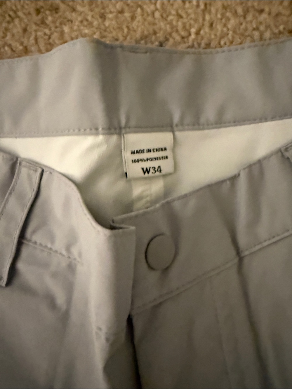 FootJoy Men's NWT Hydro Light Gray Performance Shorts Size 34 - Picture 6 of 6